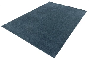 Steel Blue Modern Solid 6X9 Gabbeh Oriental Rug