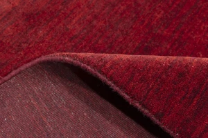 Maroon Red Modern Solid 6X9 Gabbeh Oriental Rug