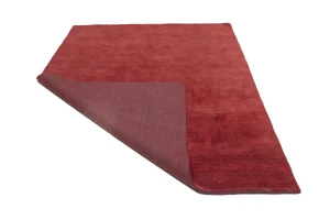 Maroon Red Modern Solid 6X9 Gabbeh Oriental Rug
