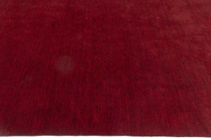 Maroon Red Modern Solid 6X9 Gabbeh Oriental Rug
