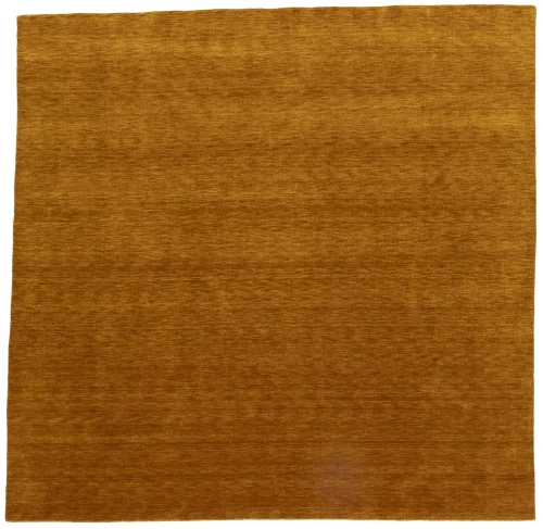 Orange Modern Solid 8X8 Gabbeh Oriental Square Rug