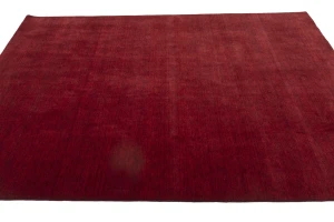 Maroon Red Modern Solid 8X10 Gabbeh Oriental Rug