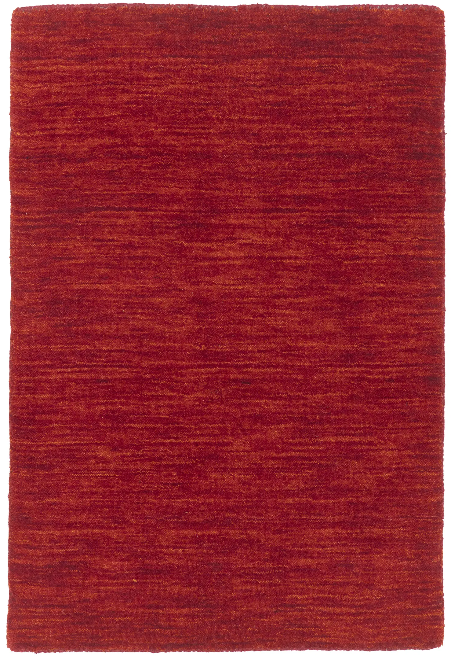 Cherry Red Solid Tribal Gabbeh Modern Rug in All Size