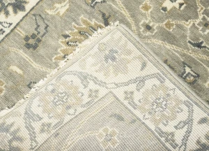 Taupe Floral 2'6X8 Osh Chobi Peshawar Oriental Runner Rug
