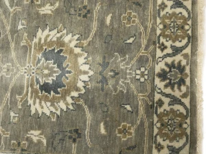 Taupe Floral 2'6X8 Osh Chobi Peshawar Oriental Runner Rug