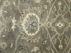 Taupe Floral 2'6X8 Osh Chobi Peshawar Oriental Runner Rug