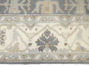 Gray Floral Traditional 6X9 Oushak Oriental Rug