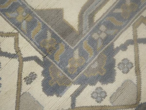 Muted Cream Floral Transitional 12X15 Oushak Oriental Rug