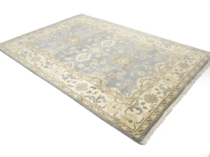 Muted Floral Transitional 6X9 Oushak Oriental Rug
