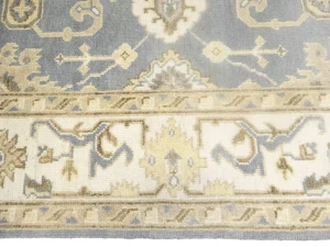 Muted Floral Transitional 6X9 Oushak Oriental Rug