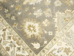 Muted Colors Floral Transitional 6X9 Oushak Oriental Rug