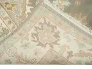 Muted Colors Floral Transitional 6X9 Oushak Oriental Rug