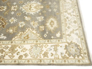 Muted Colors Floral Transitional 6X9 Oushak Oriental Rug