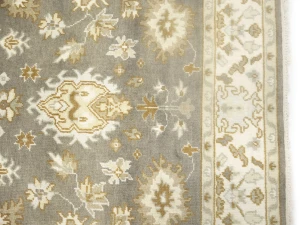 Muted Colors Floral Transitional 6X9 Oushak Oriental Rug