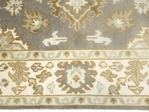 Muted Colors Floral Transitional 6X9 Oushak Oriental Rug