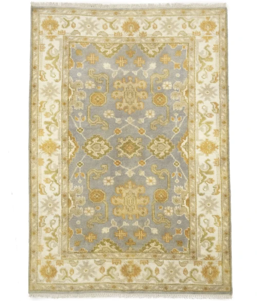 Muted Colors Floral Traditional 4X6 Oushak Oriental Rug