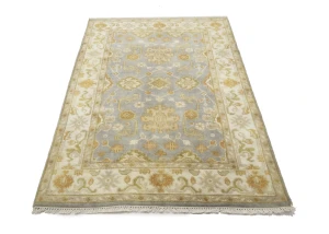Muted Colors Floral Traditional 4X6 Oushak Oriental Rug