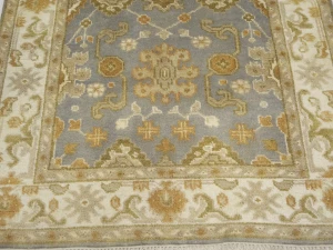 Muted Colors Floral Traditional 4X6 Oushak Oriental Rug