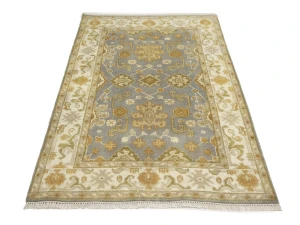 Muted Colors Floral Traditional 4X6 Oushak Oriental Rug