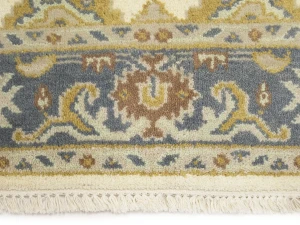 Muted Cream Floral 4X6 Oushak Chobi Oriental Rug