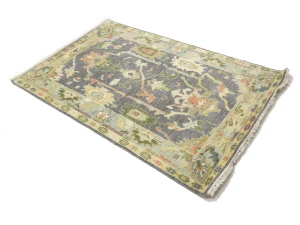 Colorfast Floral 4X6 Oushak Chobi Oriental Rug