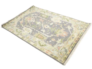 Colorfast Floral 4X6 Oushak Chobi Oriental Rug