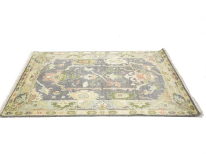 Colorfast Floral 4X6 Oushak Chobi Oriental Rug