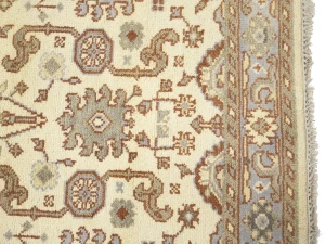 Muted Cream Floral 4X6 Oushak Chobi Oriental Rug