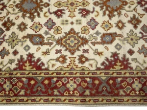 Cream Floral 4X6 Oushak Chobi Oriental Rug