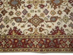 Cream Floral 4X6 Oushak Chobi Oriental Rug