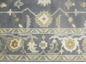 Muted Floral Colorfast 9X12 Oushak Chobi Oriental Rug