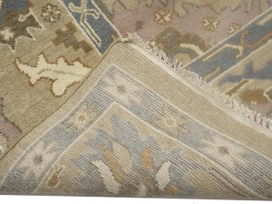 Floral Colorfast 9X12 Oushak Chobi Oriental Rug