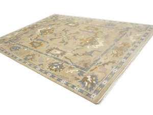 Floral Colorfast 9X12 Oushak Chobi Oriental Rug