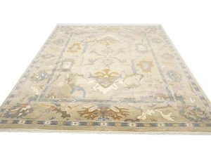 Floral Colorfast 9X12 Oushak Chobi Oriental Rug