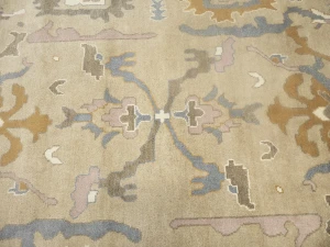 Floral Colorfast 9X12 Oushak Chobi Oriental Rug