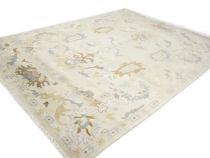 Floral Colorfast 9X12 Oushak Chobi Oriental Rug