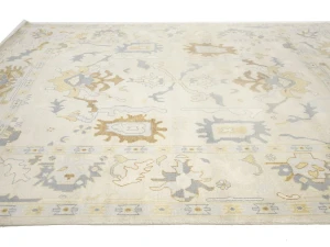 Floral Colorfast 9X12 Oushak Chobi Oriental Rug