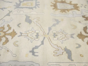 Floral Colorfast 9X12 Oushak Chobi Oriental Rug