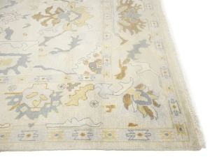 Floral Colorfast 9X12 Oushak Chobi Oriental Rug