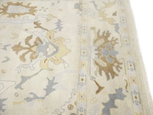 Floral Colorfast 9X12 Oushak Chobi Oriental Rug