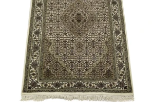 Cream Floral 3X5 Tabriz Fish Mahi Oriental Rug