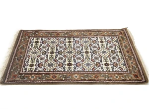 Cream Floral Tribal 3X5 Indo-Bidjar Oriental Rug