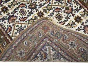 Cream Floral Tribal 3X5 Indo-Bidjar Oriental Rug