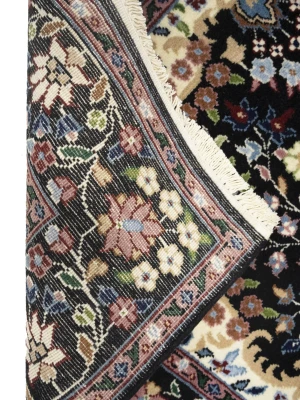 Black Floral 4X6 Kirman Oriental Rug