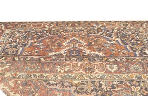 Vintage Rusty Red Floral 10X13 Bakhtiari Persian Rug