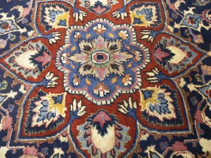Vintage Maroon Red Traditional 10X13 Mashad Persian Rug