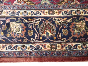 Vintage Maroon Red Traditional 10X13 Mashad Persian Rug