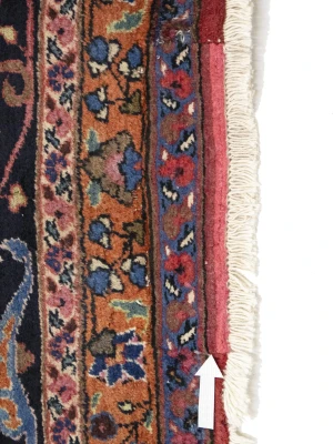 Vintage Maroon Red Floral Traditional 10X13 Mashad Persian Rug