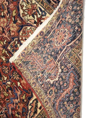 Semi Antique Red Geometric 8'5X12 Heriz Persian Rug