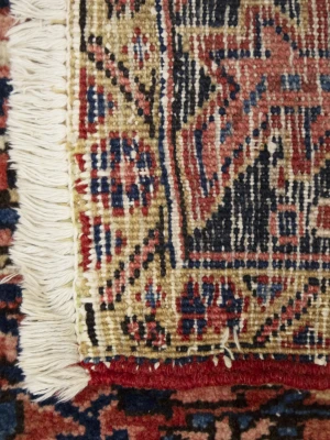 Semi Antique Red Geometric 8'5X12 Heriz Persian Rug